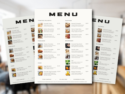 Complete Menu Listings